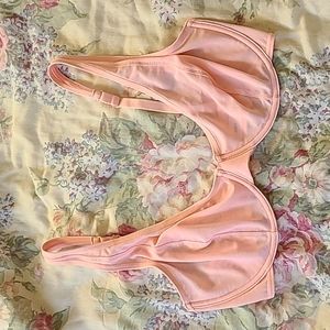 old navy • unlined wired pink mesh bra